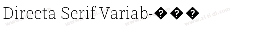 Directa Serif Variab字体转换